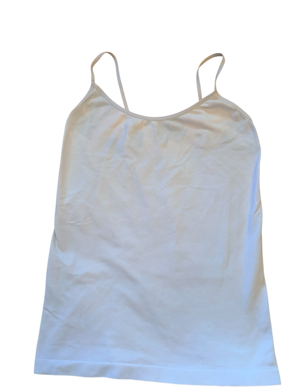 Women’s White Spaghetti Strap Tank Top
